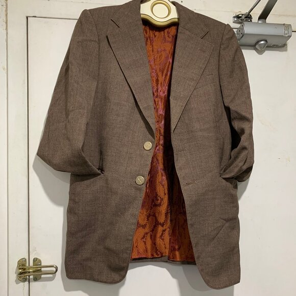 THE FORUM VINTAGE CUSTOM TAILORED WOOL BLAZER SIZE S - Picture 7 of 13